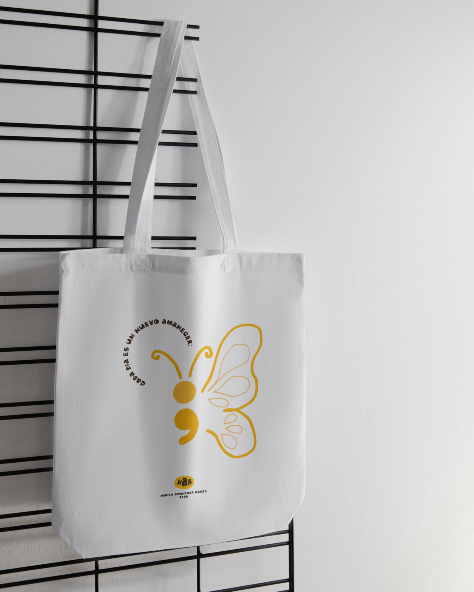 3 cada dia es un nuevo amanecer, cotton tote bag, nab 2026