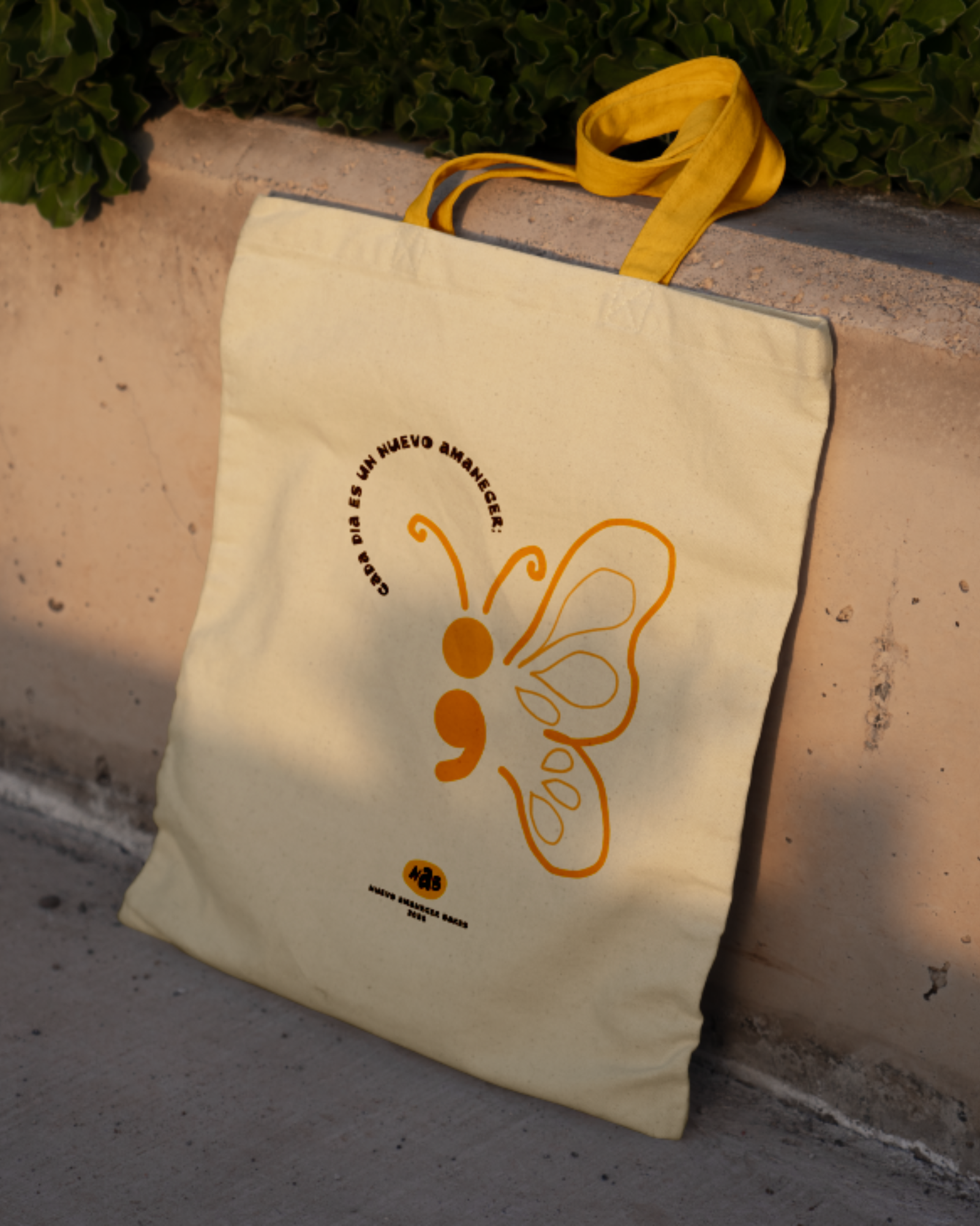 4 cada dia es un nuevo amanecer, cotton tote bag, nab 2026 4 cada dia es un nuevo amanecer, cotton tote bag, nab 2026